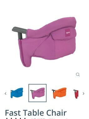 Inglesina Portable Fast Table Chair and tray in pink